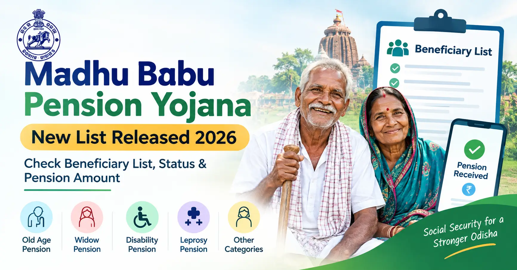 Madhu Babu Pension Yojana New List Released Check Beneficiary List, Status & Pension Amount 2026
