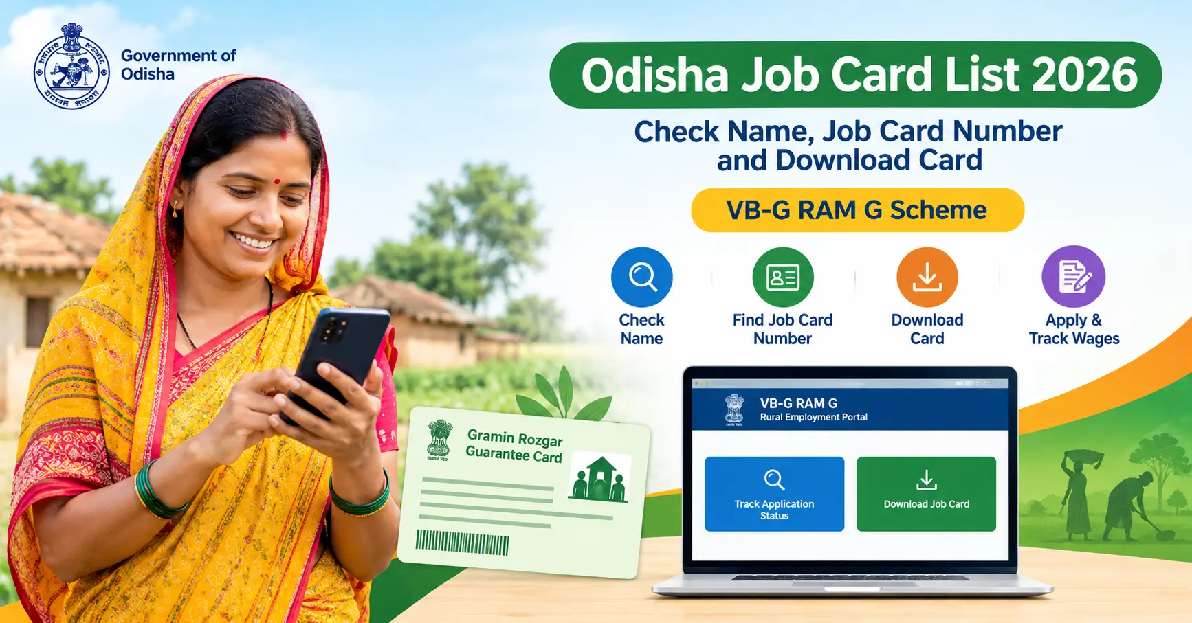 Odisha Job Card List 2026 Check Name, Job Card Number and Download Card
