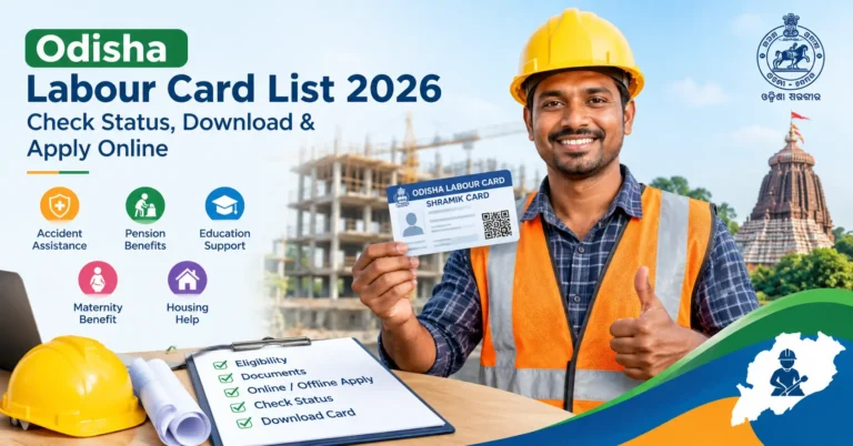 Odisha Labour Card List 2026 Check Status, Download & Apply Online