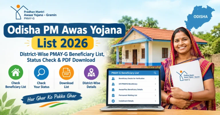 Odisha PM Awas Yojana List 2026 District-Wise PMAY-G Beneficiary List, Status Check & PDF Download