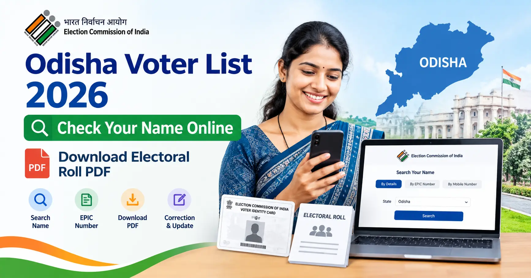 Odisha Voter List 2026 Check Your Name Online, Download Electoral Roll PDF