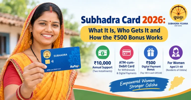 Subhadra Card 2026 What It Is, Who Gets It and How the ₹500 Bonus Works