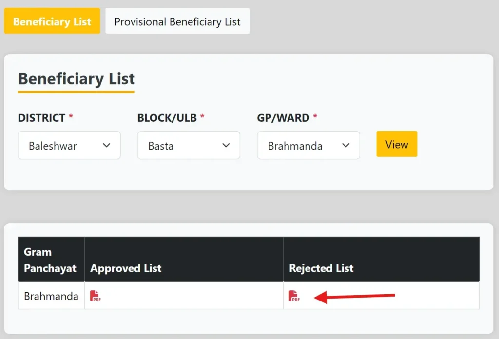 Subhadra Yojana Rejected List 2026 Check Name, Reasons and How to Fix It